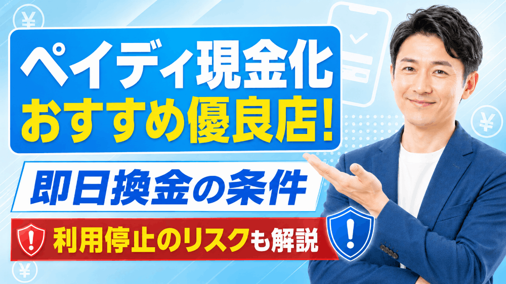 ペイディ現金化おすすめ優良店！即日換金の条件や利用停止のリスクも解説